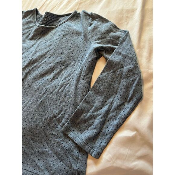 Croft & Barrow Blue Polkadot Long Sleeve Top Woman’s Size Large - Picture 3 of 9